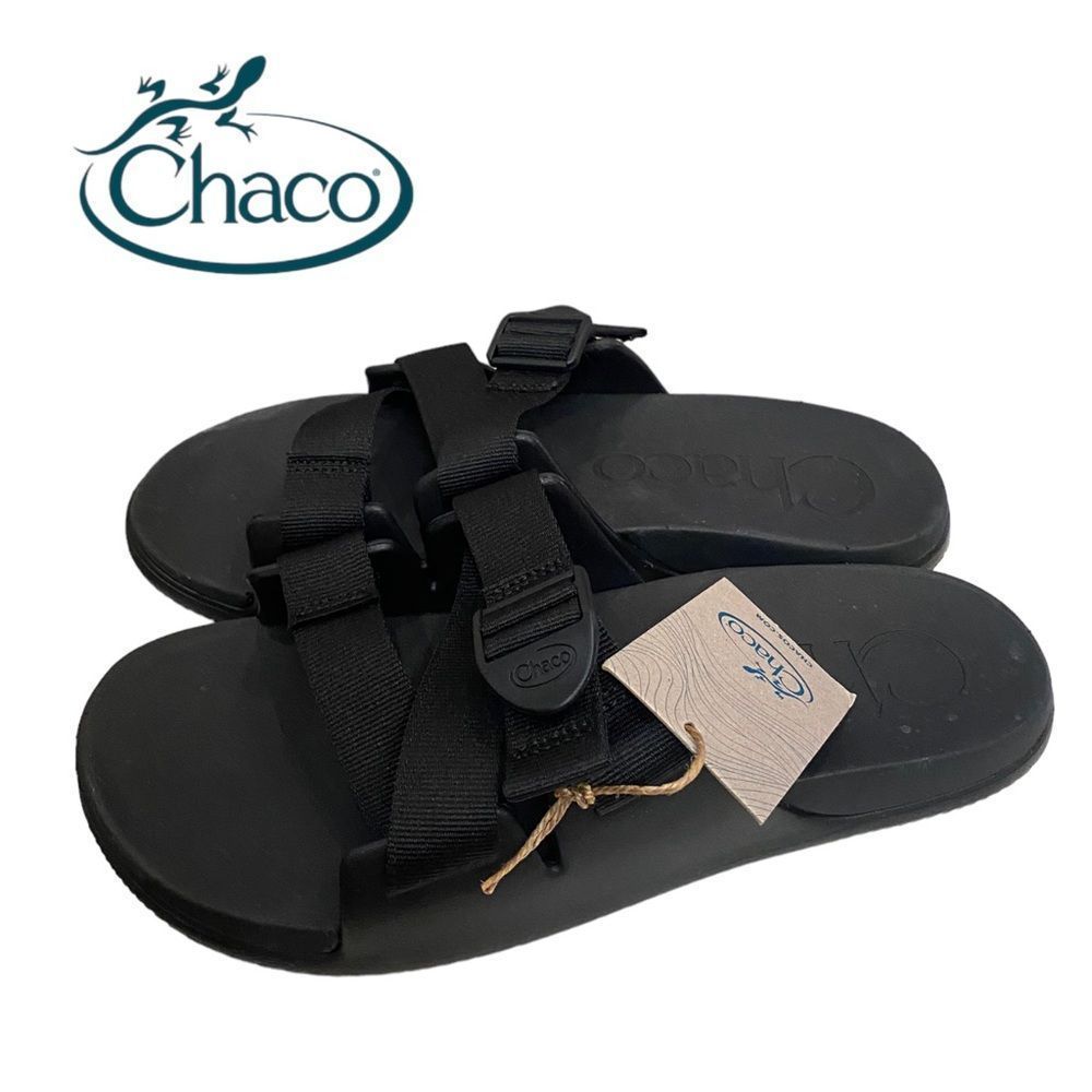 CHACO Women's Chillos Slide Black Sandals -Size 10